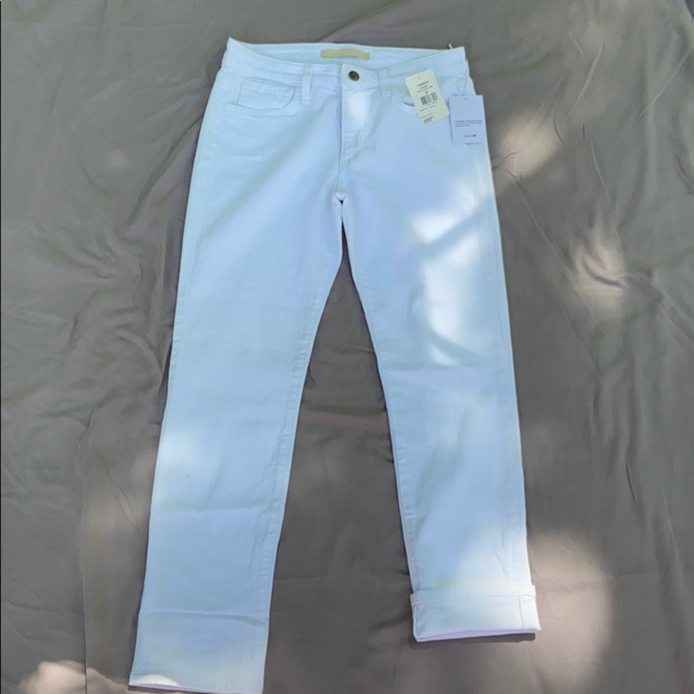 Joe’s Jeans white Bonnie Cuffed Crop Jeans
